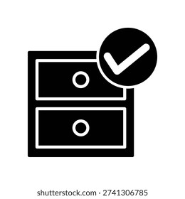 File cabinet icon illustration vector design template