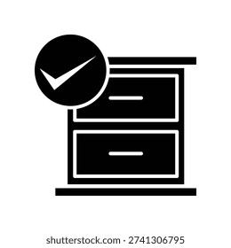 File cabinet icon illustration vector design template