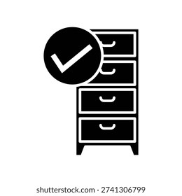 File cabinet icon illustration vector design template