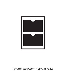 file cabinet icon outline style template. Trendy style, vector eps 10 
