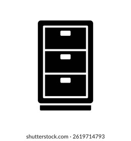 File cabinet icon for storing office document files