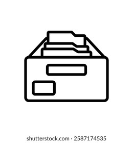 file cabinet icon vector design template simple and clean