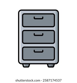 file cabinet icon vector design template simple and clean