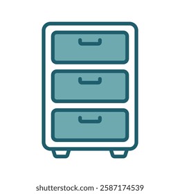 file cabinet icon vector design template simple and clean