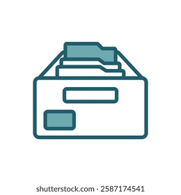 file cabinet icon vector design template simple and clean