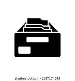 file cabinet icon vector design template simple and clean