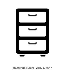 file cabinet icon vector design template simple and clean