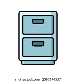 file cabinet icon vector design template simple and clean