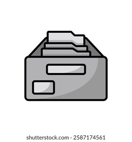 file cabinet icon vector design template simple and clean