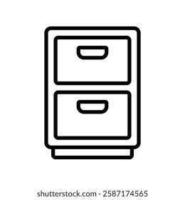 file cabinet icon vector design template simple and clean