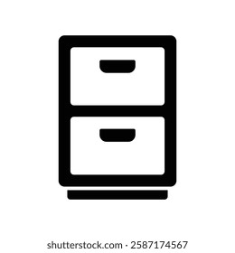 file cabinet icon vector design template simple and clean