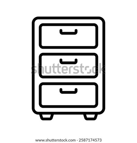 file cabinet icon vector design template simple and clean