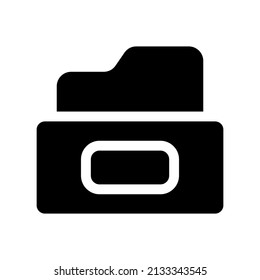 File Cabinet Icon Vector Symbol Design Illustration