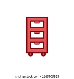 plantilla vectorial de icono archivador