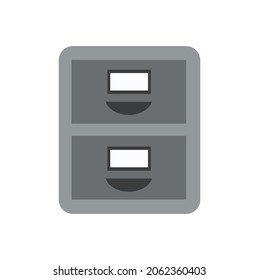 File cabinet illustration emoji vector