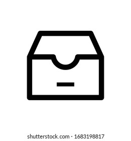 File Cabinet Vector Icon On White Background