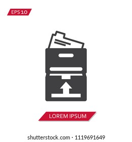 file cabinet vector icon symbol