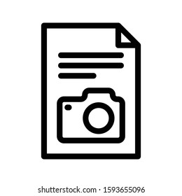 file camera vector thin line icon 