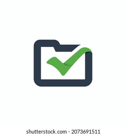 file check logo, file corect symbol