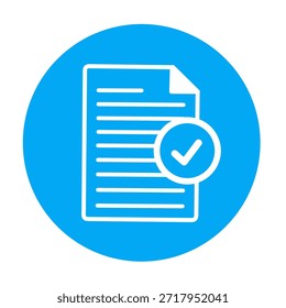 -Datei mit dem Symbol für das Auswahlfeld. Symbol für genehmigtes Dokument