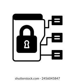 File Classification  icon in vector. Logotype
