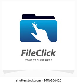 File Click Logo Design Template