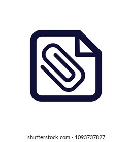 File, clip. document vector icon