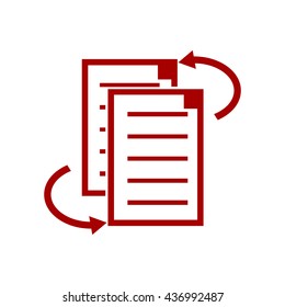 File clipboard.file sharing.Vector icon.