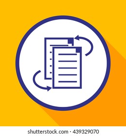 File clipboard.file sharing.Vector icon.