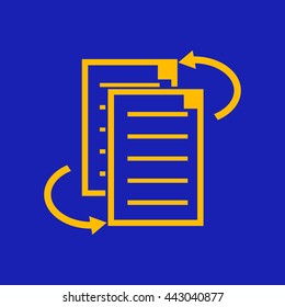 File clipboard.file sharing.Vector icon.
