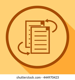 File clipboard.file sharing.Vector icon.