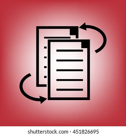 File clipboard.file sharing.Vector icon.