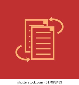 File clipboard.file sharing.Vector icon.