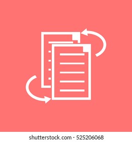 File clipboard.file sharing.Vector icon.