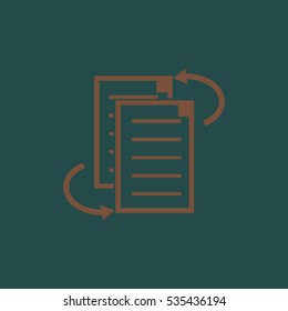 File clipboard.file sharing.Vector icon.