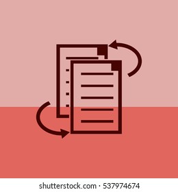 File clipboard.file sharing.Vector icon.