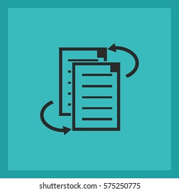 File clipboard.file sharing.Vector icon.