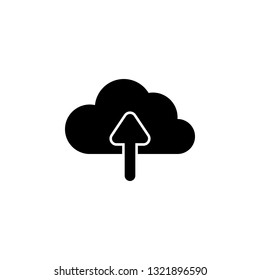 File cloud arrow icon. Signs and symbols can be used for web, logo, mobile app, UI, UX