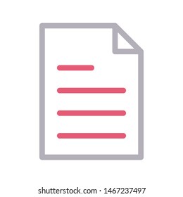 file colour line vector icon