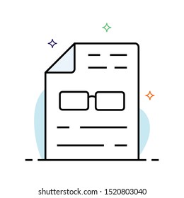file colour line vector icon