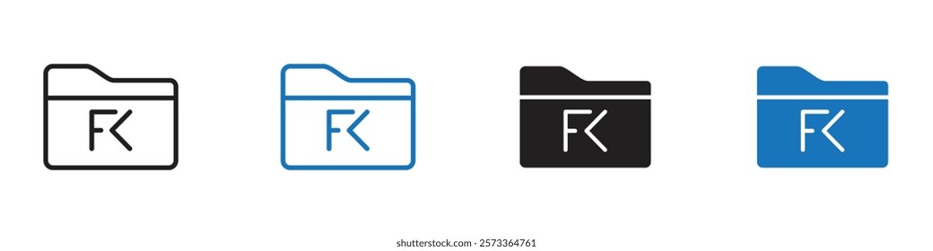 File commander icon Flat line symbol