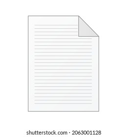 File computer document icon isolated on white background
