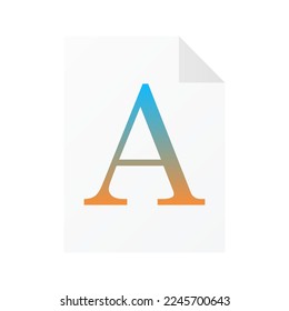 File computer document icon isolated on white background