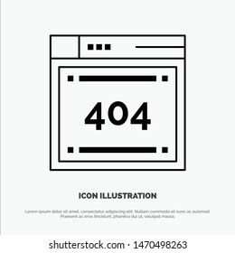 File, Computing, Code, Coding Vector Line Icon. Vector Icon Template background
