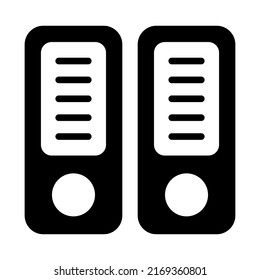icono de línea de vectores relacionados de Finanzas de contenedor de archivos. Pixel de Stroke Editable Perfecto.