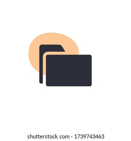 Contenedor de archivos - Icono moderno (Pictograma)