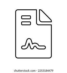 icono de contrato de archivo en estilo de línea