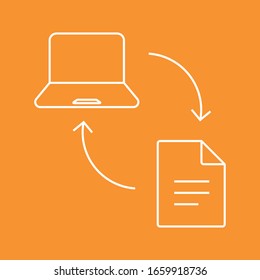 File copy icon, stock vector illustration, EPS10