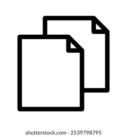 Ilustração de design de símbolo de vetor de ícone de cópia de arquivo