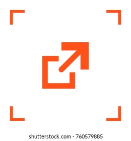 File copy minimal icon. Arrow line vector icon for websites and mobile minimalistic flat design.